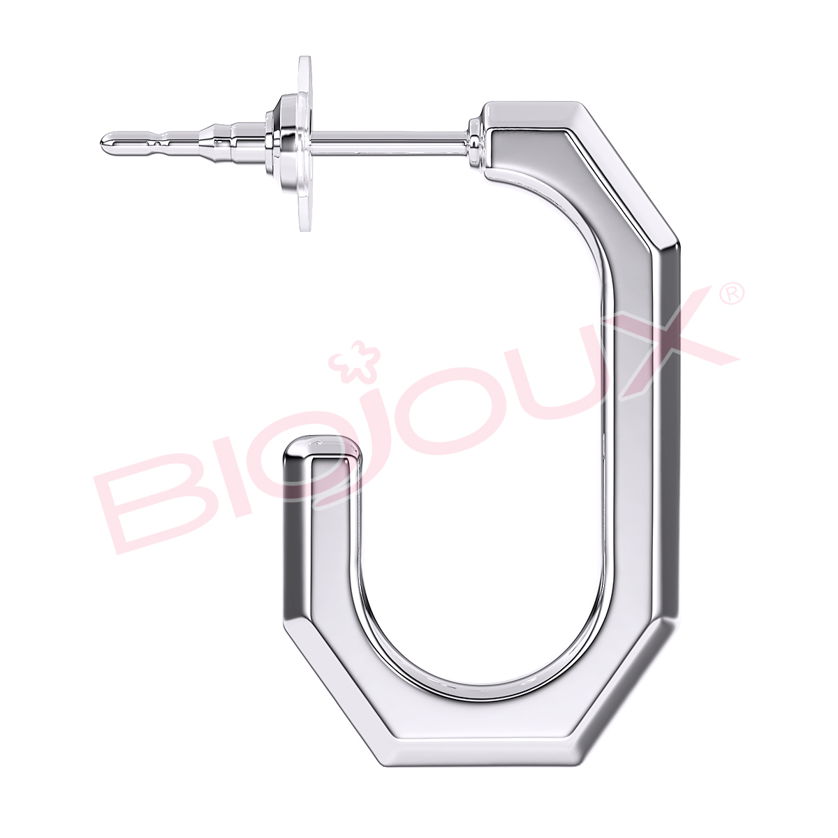 Kod produktu: BJT310 Hipoalergiczne kolczyki ze stali medycznej 316L-12x20mm - Biojoux zdjęcie 4