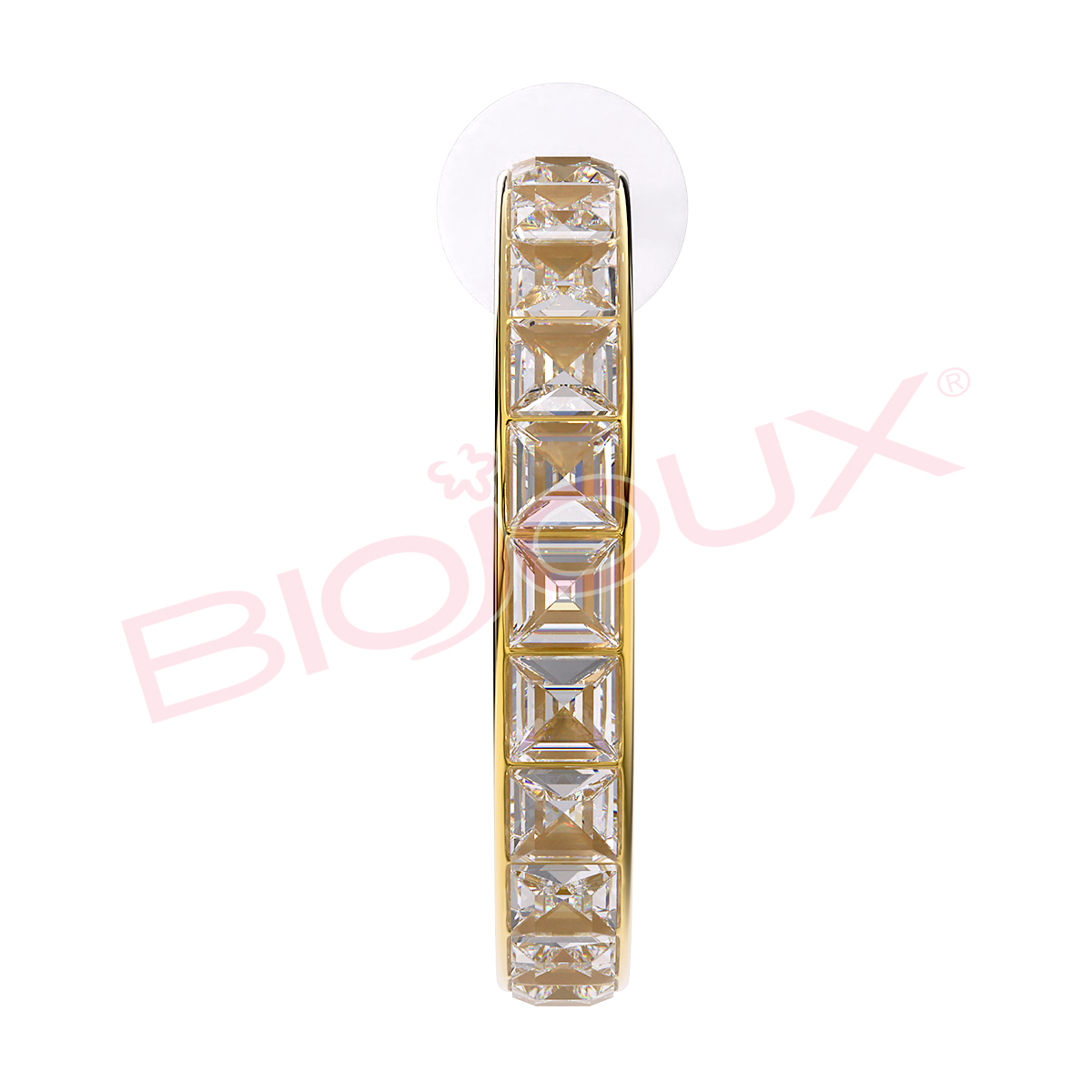 Kod produktu: BJT338 Hipoalergiczne kolczyki ze stali medycznej 316L-25mm - Biojoux zdjęcie 2