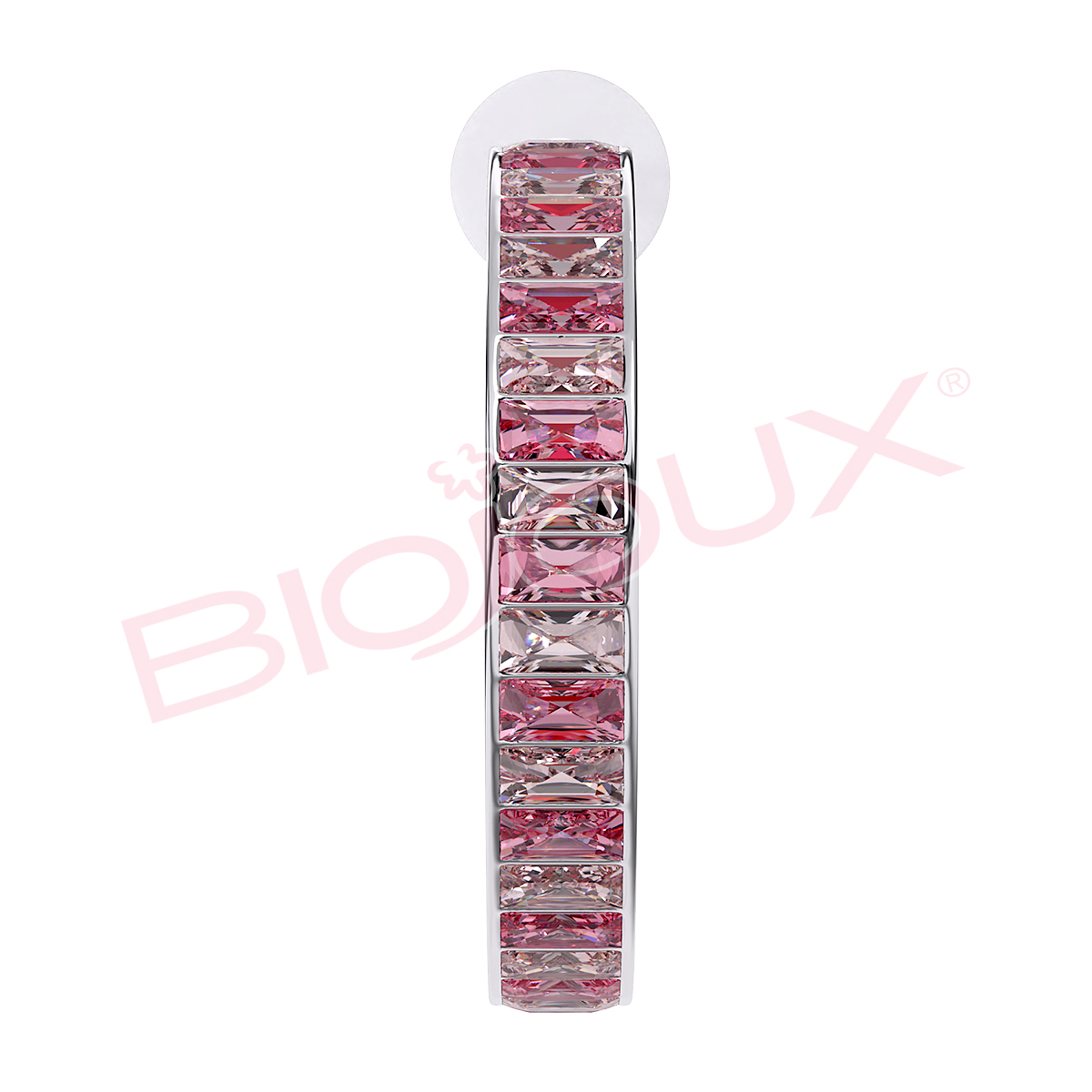 Kod produktu: BJT341 Hipoalergiczne kolczyki ze stali medycznej 316L-30mm - Biojoux zdjęcie 2