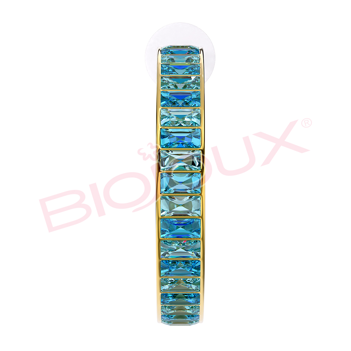 Kod produktu: BJT342 Hipoalergiczne kolczyki ze stali medycznej 316L-30mm - Biojoux zdjęcie 2