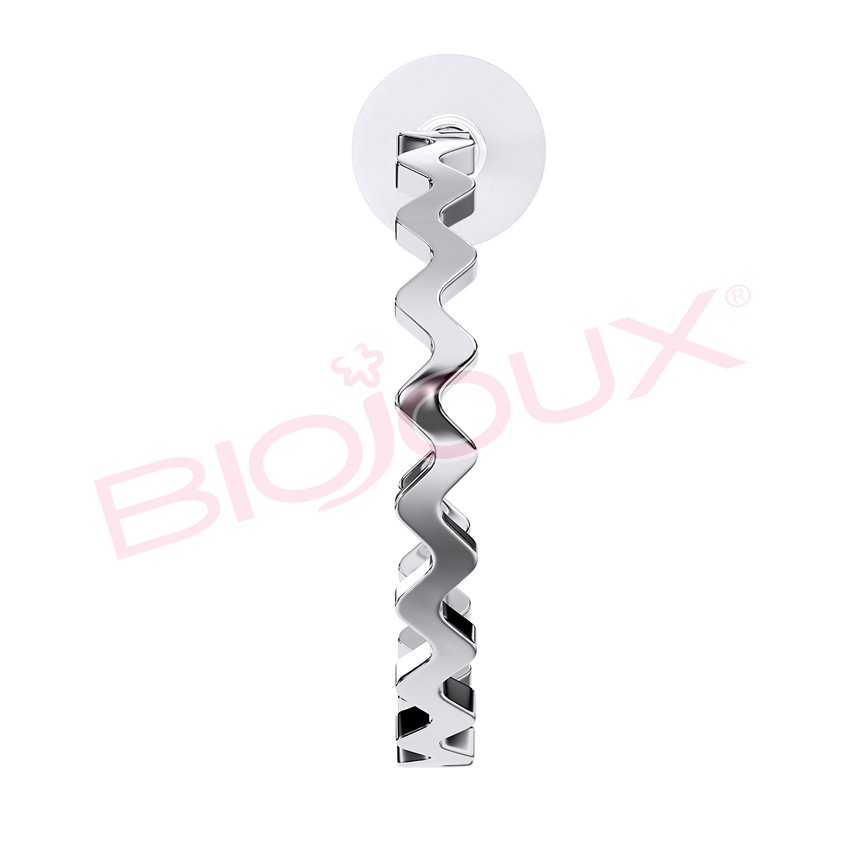 Kod produktu: BJT350 Hipoalergiczne kolczyki ze stali medycznej 316L-25mm - Biojoux zdjęcie 2