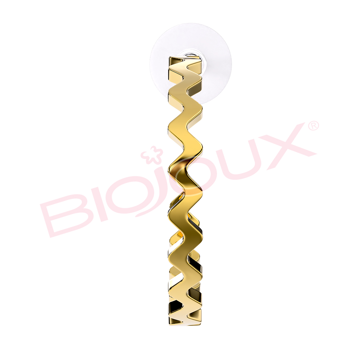 Kod produktu: BJT351 Hipoalergiczne kolczyki ze stali medycznej 316L-25mm - Biojoux zdjęcie 2