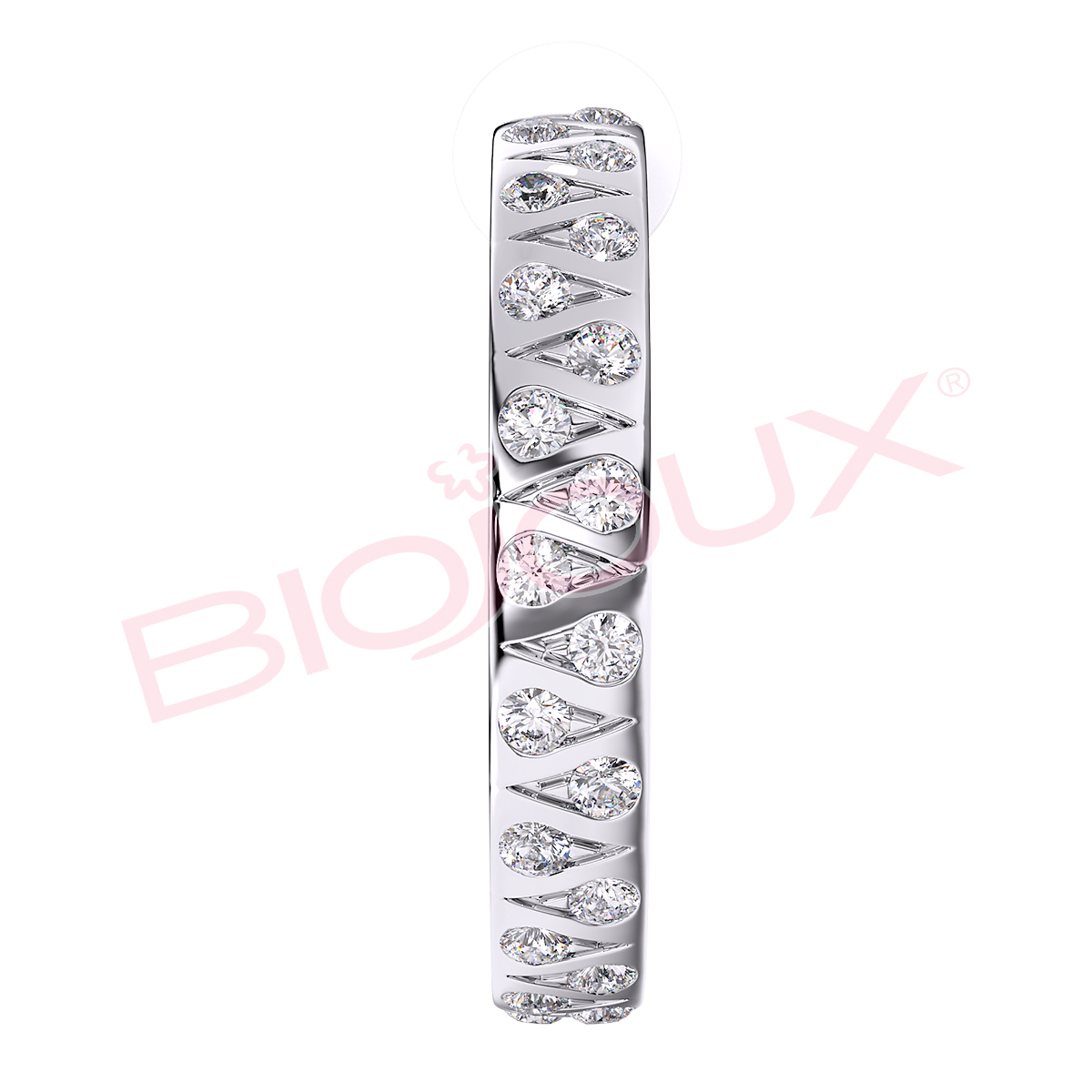 Kod produktu: BJT357 Hipoalergiczne kolczyki ze stali medycznej 316L-30mm - Biojoux zdjęcie 2