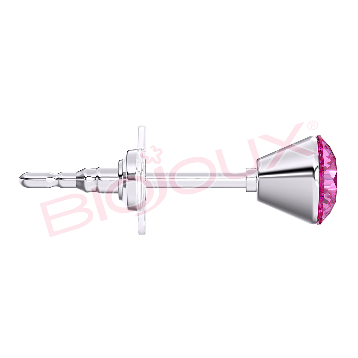 Kod produktu: BJT946 Hipoalergiczne kolczyki ze stali medycznej 316L-4mm - Biojoux zdjęcie 4