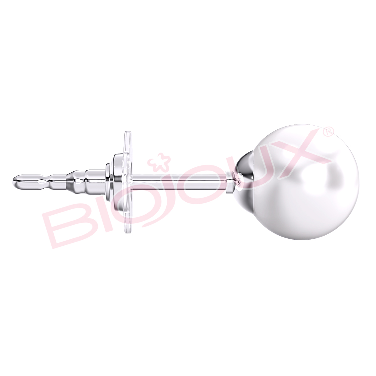Kod produktu: BJT972 Hipoalergiczne kolczyki ze stali medycznej 316L-6mm - Biojoux zdjęcie 4