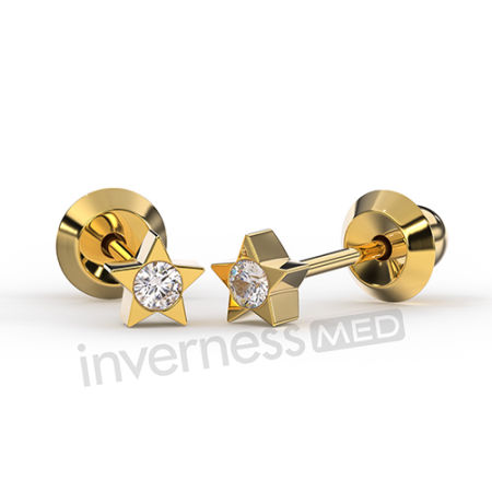 Kod produktu: 24c1  Hipoalergiczne kolczyki do przekłuwania InvernessMed