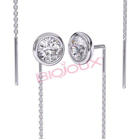 Kod produktu: BJT331 Hipoalergiczne kolczyki ze stali medycznej 316L-50mm