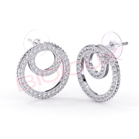 Kod produktu: BJT204 Hipoalergiczne kolczyki ze stali medycznej 316L-16mm