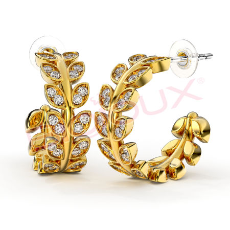 Kod produktu: BJT237 Hipoalergiczne kolczyki ze stali medycznej 316L-15mm