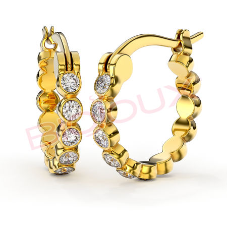 Kod produktu: BJT238 Hipoalergiczne kolczyki ze stali medycznej 316L-15mm