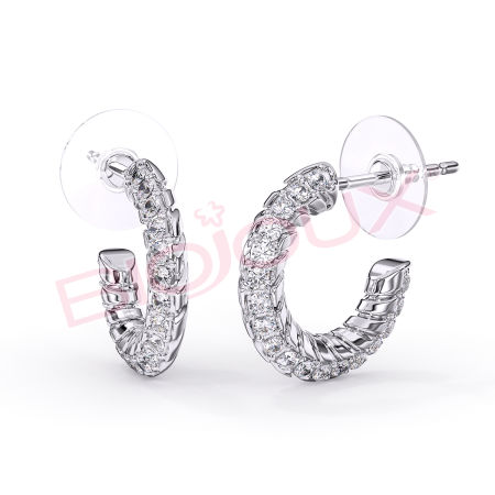 Kod produktu: BJT247 Hipoalergiczne kolczyki ze stali medycznej 316L-14mm