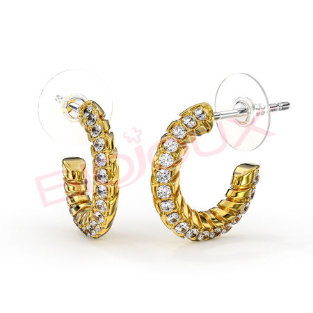 Kod produktu: BJT248 Hipoalergiczne kolczyki ze stali medycznej 316L-14mm