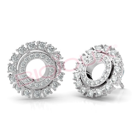 Kod produktu: BJT251 Hipoalergiczne kolczyki ze stali medycznej 316L-12mm