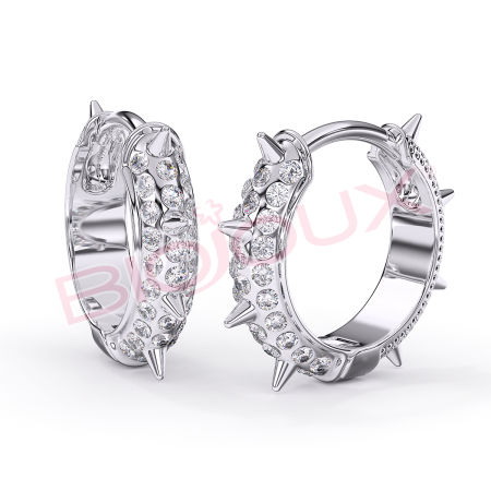 Kod produktu: BJT252 Hipoalergiczne kolczyki ze stali medycznej 316L-14mm