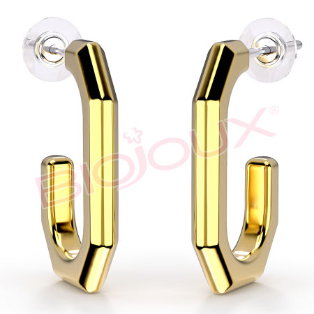 Kod produktu: BJT286 Hipoalergiczne kolczyki ze stali medycznej 316L-12x20mm