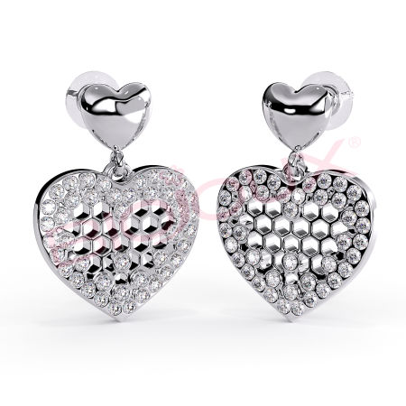 Kod produktu: BJT287 Hipoalergiczne kolczyki ze stali medycznej 316L-15mm