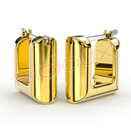 Kod produktu: BJT288 Hipoalergiczne kolczyki ze stali medycznej 316L-16mm