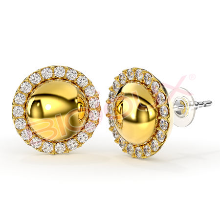 Kod produktu: BJT304 Hipoalergiczne kolczyki ze stali medycznej 316L-12mm