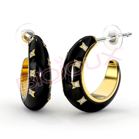 Kod produktu: BJT309 Hipoalergiczne kolczyki ze stali medycznej 316L-16mm