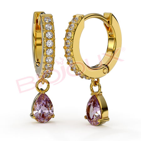 Kod produktu: BJT317 Hipoalergiczne kolczyki ze stali medycznej 316L-24mm