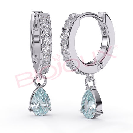 Kod produktu: BJT318 Hipoalergiczne kolczyki ze stali medycznej 316L-24mm