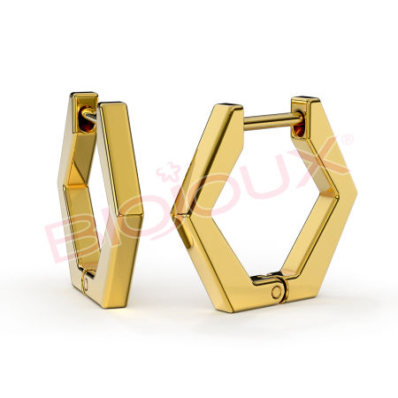 Kod produktu: BJT319 Hipoalergiczne kolczyki ze stali medycznej 316L-17mm