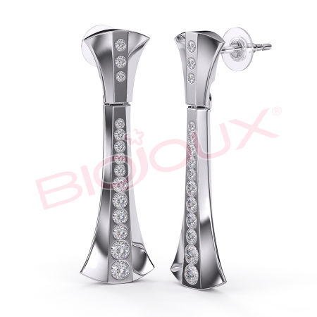 Kod produktu: BJT321 Hipoalergiczne kolczyki ze stali medycznej 316L-30mm