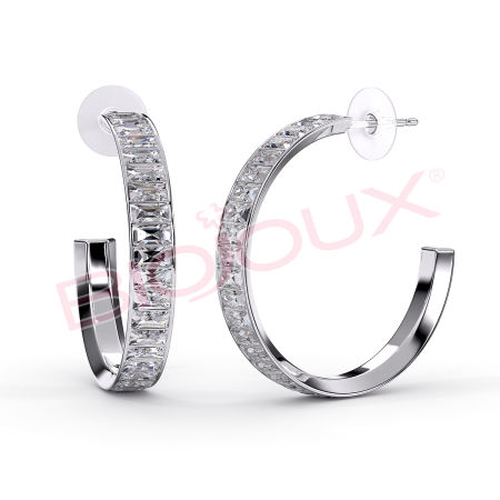 Kod produktu: BJT339 Hipoalergiczne kolczyki ze stali medycznej 316L-30mm