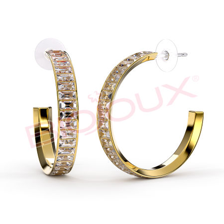 Kod produktu: BJT340 Hipoalergiczne kolczyki ze stali medycznej 316L-30mm