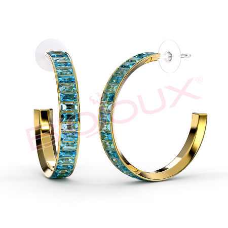 Kod produktu: BJT342 Hipoalergiczne kolczyki ze stali medycznej 316L-30mm