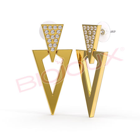 Kod produktu: BJT343 Hipoalergiczne kolczyki ze stali medycznej 316L-35mm