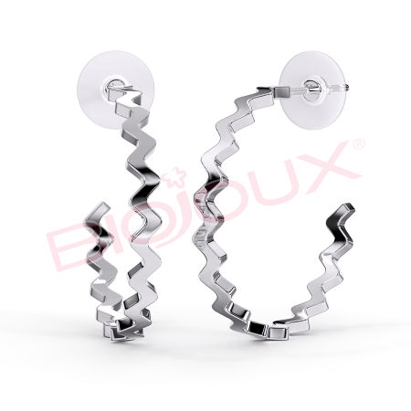 Kod produktu: BJT350 Hipoalergiczne kolczyki ze stali medycznej 316L-25mm