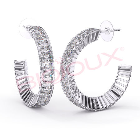 Kod produktu: BJT355 Hipoalergiczne kolczyki ze stali medycznej 316L-30mm