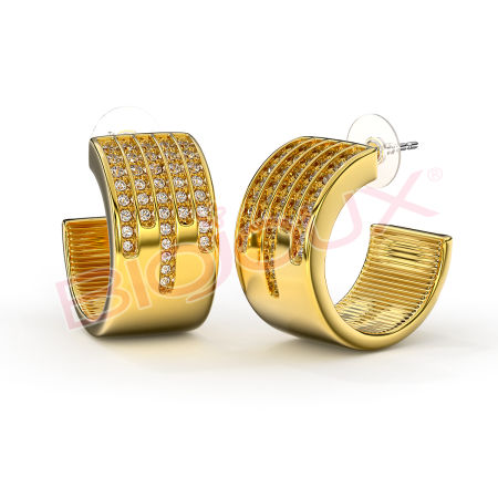 Kod produktu: BJT363 Hipoalergiczne kolczyki ze stali medycznej 316L-20mm