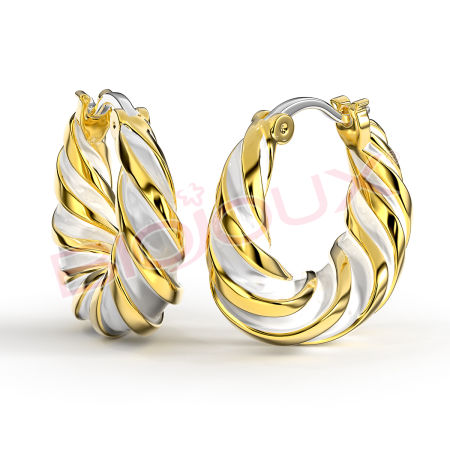 Kod produktu: BJT364 Hipoalergiczne kolczyki ze stali medycznej 316L