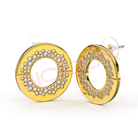 Kod produktu: BJT371 Hipoalergiczne kolczyki ze stali medycznej 316L-20mm