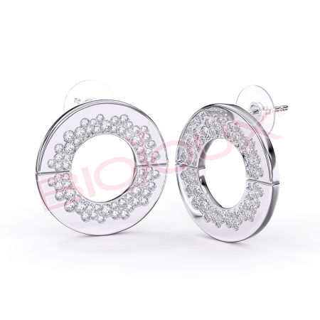 Kod produktu: BJT372 Hipoalergiczne kolczyki ze stali medycznej 316L-20mm