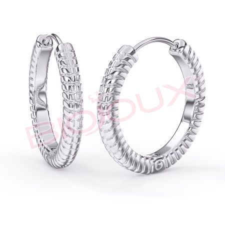 Kod produktu: BJT388 Hipoalergiczne kolczyki ze stali medycznej 316L-22mm