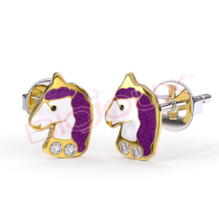 Kod produktu: BJT702 Hipoalergiczne kolczyki ze stali medycznej 316L-8mm