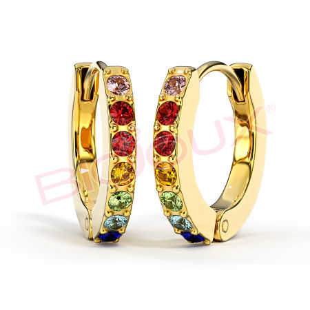 Kod produktu: BJT726 Hipoalergiczne kolczyki ze stali medycznej 316L-10mm