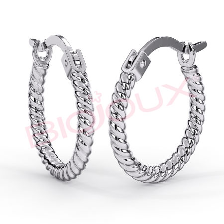 Kod produktu: BJT990 Hipoalergiczne kolczyki ze stali medycznej 316L-14mm