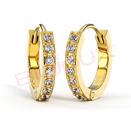 Kod produktu: BJT991 Hipoalergiczne kolczyki ze stali medycznej 316L-14mm