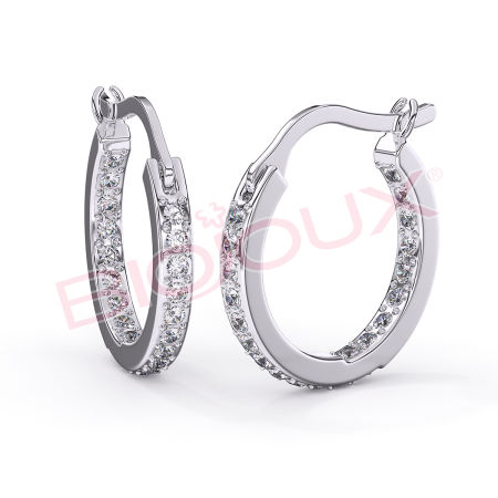 Kod produktu: BJT992 Hipoalergiczne kolczyki ze stali medycznej 316L-14mm