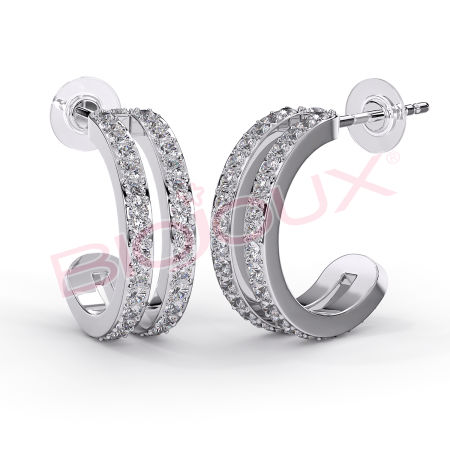 Kod produktu: BJT993 Hipoalergiczne kolczyki ze stali medycznej 316L-14mm